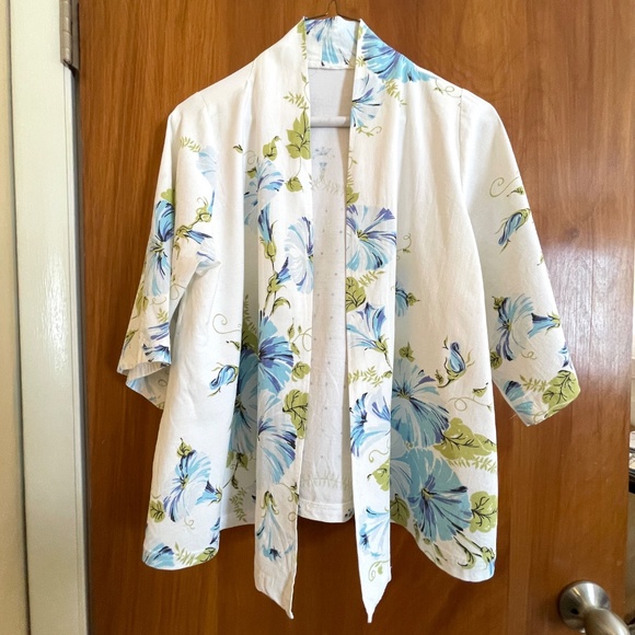 Handmade Jackets & Blazers - Upcycled Cotton Unlined Printed Jacket Medium